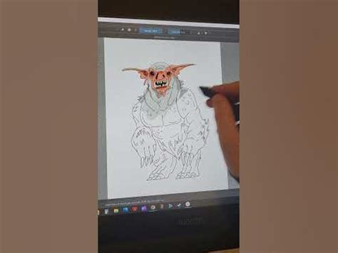 Drawing a Dretch (D&D) #art #speeddrawing #digitalart #dnd - YouTube