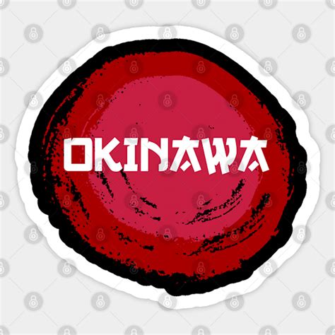 Okinawa Flag Uchinan Flag T - Okinawan - Sticker | TeePublic