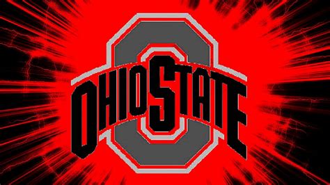 Ohio State Logo In Red Black Splash Background HD Ohio State Wallpapers ...