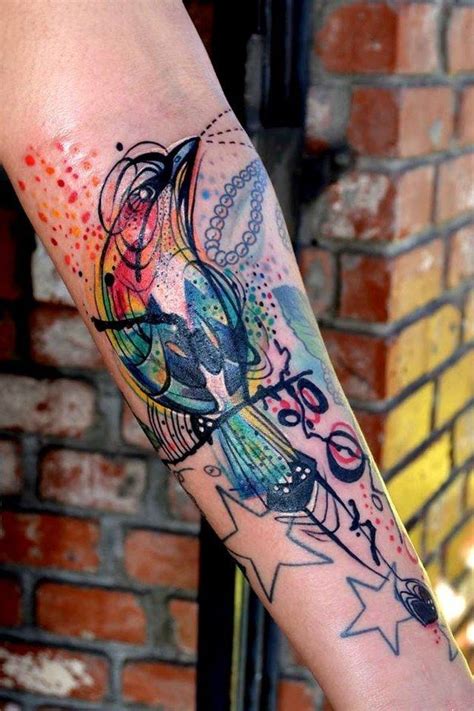 Watercolor tattoo - 25 Tatouages aquarelle magnifiques, de vraies ...