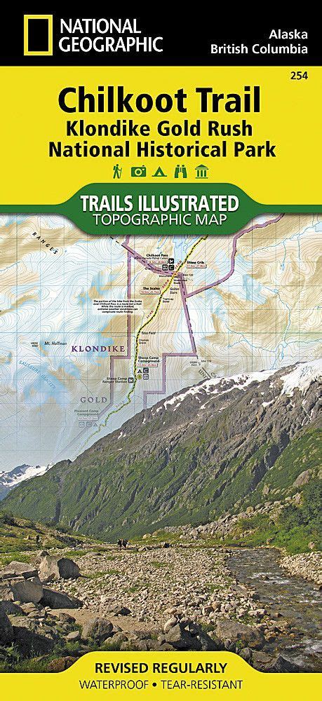 Chilkoot Trail and Klondike Gold Rush, Alaska, Map 254 by National Geographic Maps | National ...