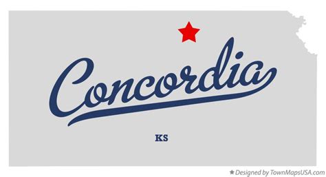 Map of Concordia, KS, Kansas