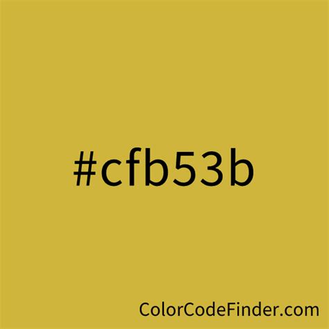 Old Gold Color Code is #cfb53b