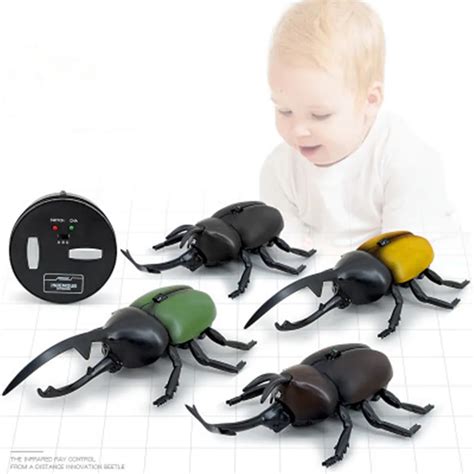 Remote control insect Spoof the whole person toy High Simulation Animal Beetle Infrared Remote ...