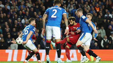 Mo Salah scores fastest ever hattrick in Champions League history as Liverpool thrashes Rangers ...