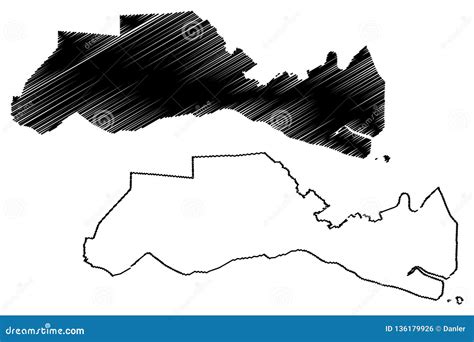 Tien Giang Province Map Vector Stock Vector - Illustration of icon, drawing: 136179926