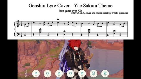 Rick roll genshin impact lyre songs sheet