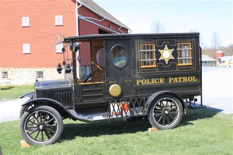 Old police car stock image. Image of capone, transport - 5093973