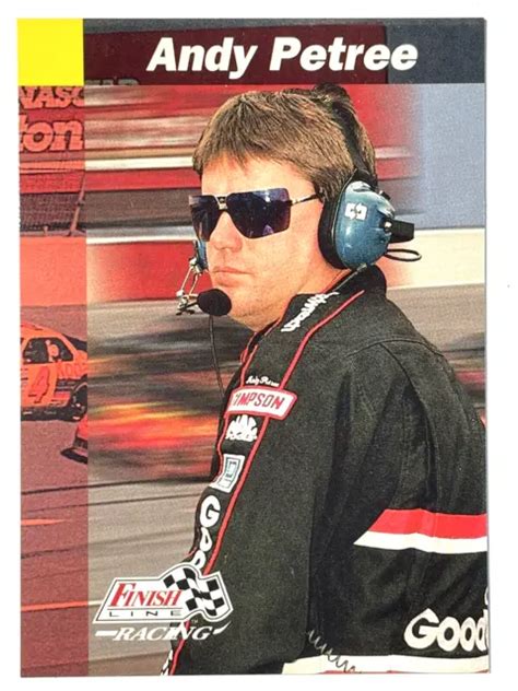 ANDY PETREE CREW Chief DALE EARNHARDT SR 1993 Pro Set Finish Line Card ...