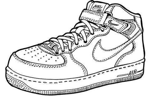 Nike Air Force One Mid - drawing | My drawing of a Nike Air … | Flickr