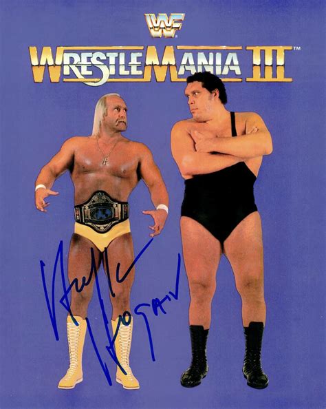 Hulk Hogan Autographed 8x10 WrestleMania III Promo – Icon Autographs