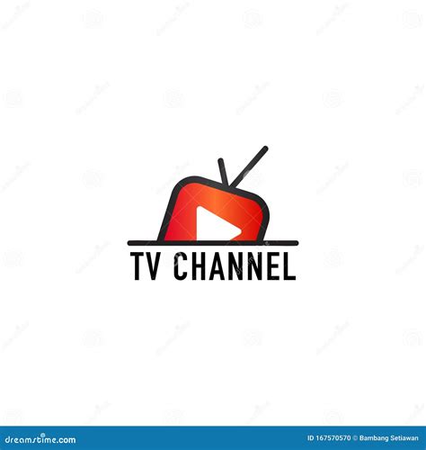 Online TV Channel Logo Design Template, Rise, Floating TV Concept Stock ...