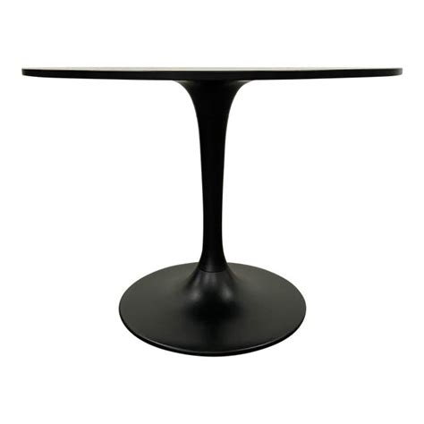 Ikea Docksta Black Pedestal Dining Table | Chairish