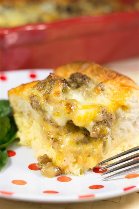 Egg Breakfast Casserole with Biscuits | AllFreeCasseroleRecipes.com