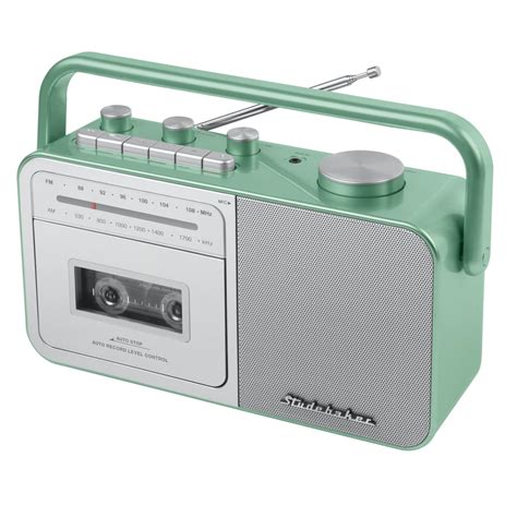 Studebaker SB2130TS Portable Cassette Player/Recorder with AM/FM Radio - Walmart.com - Walmart.com