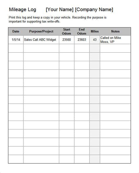 mileage log pdf Seven Reasons Why You Shouldn't Go To - omnichannelretailingforum.com