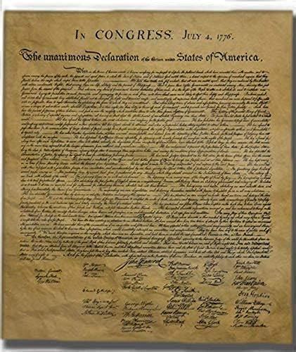 The Declaration of Independence, Authentic FULL SIZE Replica Printed on ...