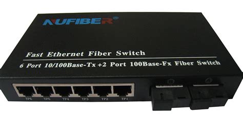 100M 6 port Fiber Optic Ethernet Switch network switch fiber switch