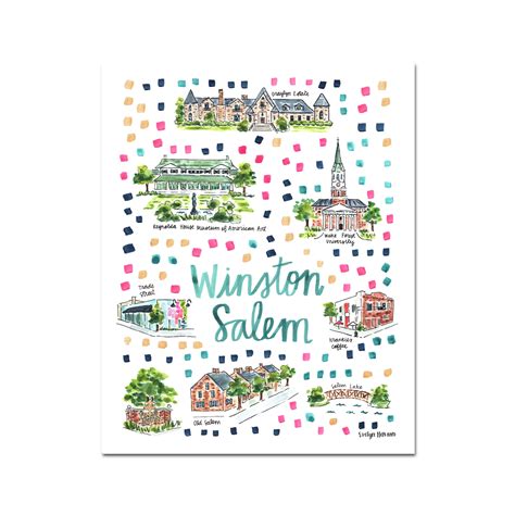 "Winston-Salem, NC" Fine Art Print – Evelyn Henson