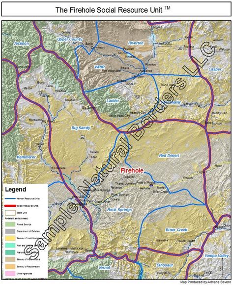 Firehole map - Social Resource Units of the Western USA