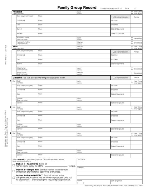 Free Printable Family History Forms | Free Printable