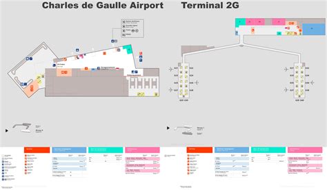 Charles de Gaulle Airport Terminal 2G Map | Paris - Ontheworldmap.com