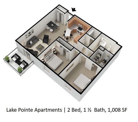 Lake Pointe Apartments Floorplans