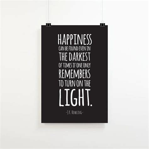 Albus Dumbledore Quote Print Happiness Can be Found even | Etsy | Quote prints, Happiness can be ...