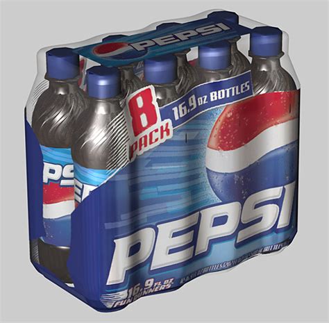 8 pack pepsi 3d model