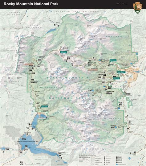 Simple Overview Map Of Rocky Mountain National Park - Bank2home.com