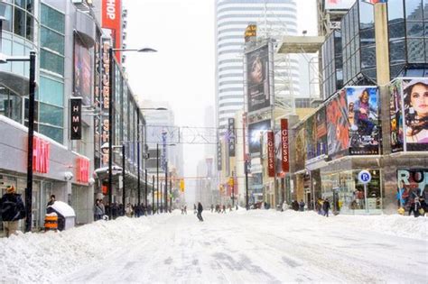 Photos of snowy Toronto