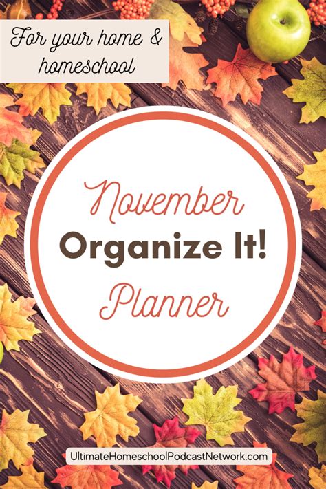 November Holiday Prep Made Easy with the Free Organize-IT Planner - Ultimate Homeschool Podcast ...