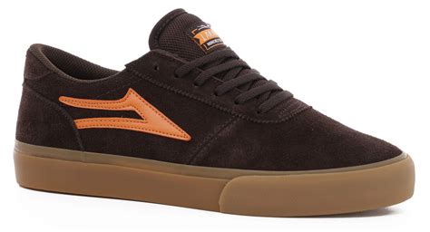 Lakai Manchester Skate Shoes - chocolate/gum suede | Tactics