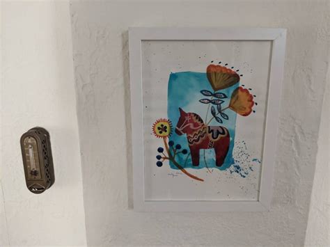 Dala Horse Painting Original Scandinavian Art by Bailey Quam - Etsy