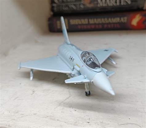 Just finished my first model aircraft. A Revell Easy-Kit Eurofighter Typhoon, Scale: 1/100. I ...