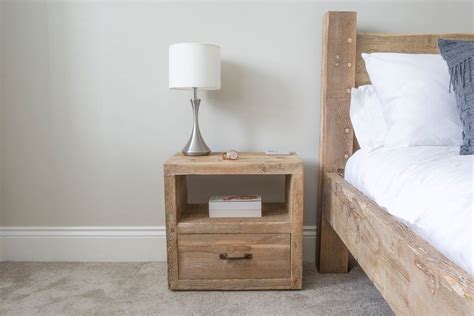 Reclaimed Rustic Wood Branson 1 Drawer Bedside – Eat Sleep Live | Wood bedside table, Elegant ...