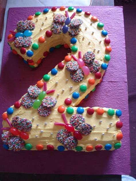 Girls Birthday Cakes Easy, 2 Year Old Birthday Cake, Little Girl Birthday Cakes, Second Birthday ...