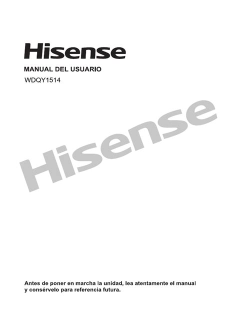 Hisense WDQY1514 Washer-Dryer | PDF