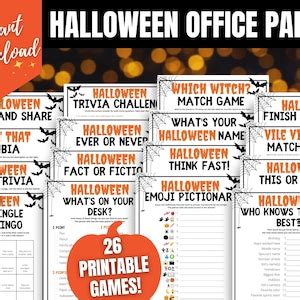 Halloween Office Party Games, Fun Halloween Work Party Games, Work ...