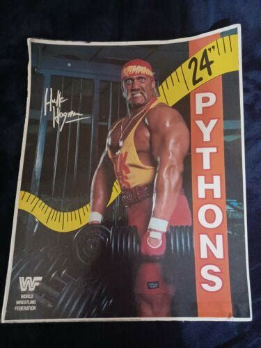 Vintage WWF Hulk Hogan Workout poster 24" PYTHONS 16"x20" | #3917716470