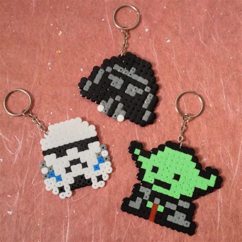 Star Wars keyrings hama perler beads by ZoZoTings | Perler beads ...