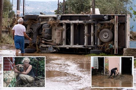 Evia floods - Huge thunderstorms rip through Greek island killing baby and six others and ...