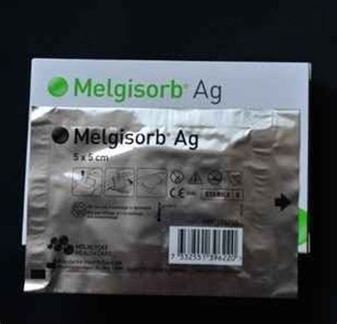 Melgisorb Ag Antimicrobial Alginate Single 15x15cm Dressing