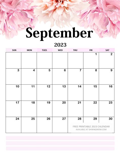 Your FREE 2023 Floral Calendar Printable is Here!