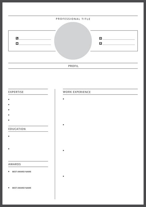 Fill In Blank Resume - 10 Free PDF Printables | Printablee