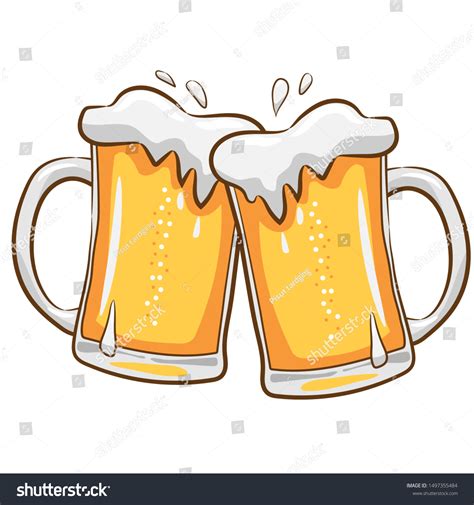 Stock vektor „Beer Mug Vector Clipart Design“ (bez autorských poplatků ...