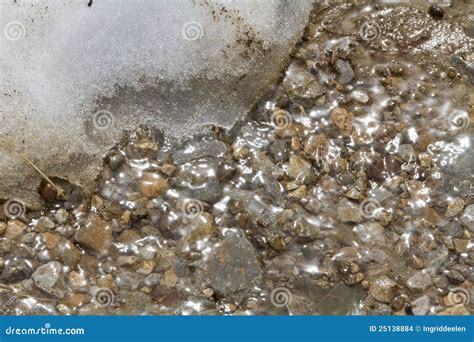 Melting ice and water stock photo. Image of winter, rocky - 25138884