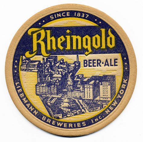 Rheingold | Beer coasters, Coasters, Beer signs