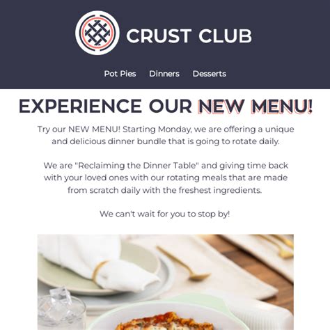 Try our NEW MENU! - Crust Club