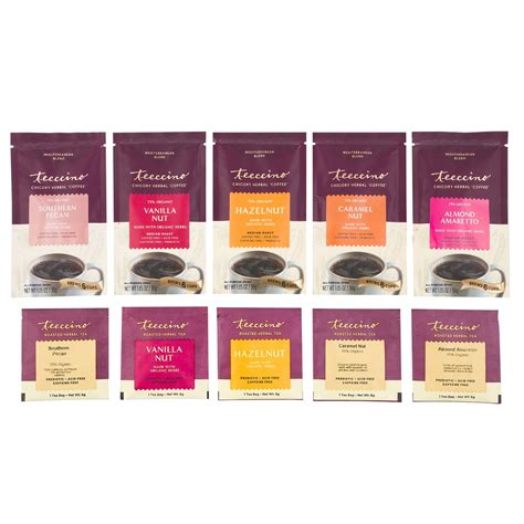 Teeccino Nut Blends HerbalCoffee + Tea Sampler Pack - Teeccino